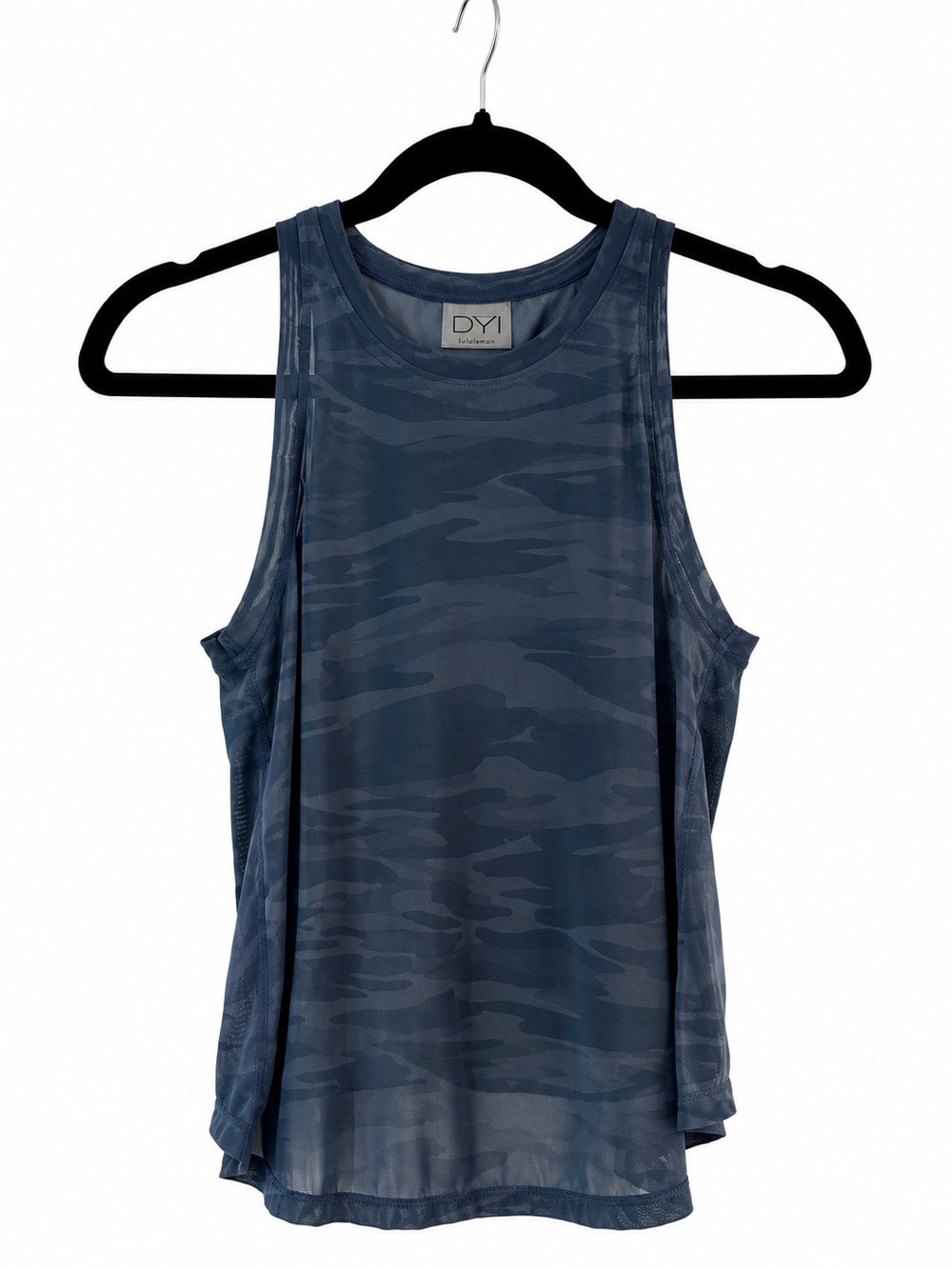 DYI Blue Camo Mesh Athletic Tank Top – XS